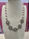 5 Daisy Necklace - White CZ - Image #1