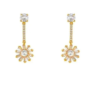 San Remo Flower Earrings - Gold - Image #1
