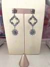 Class and Sass Clover Earrings - Silver - Image #2