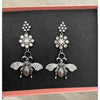 Queen Bee Swarovski Earrings - Black - Image #3