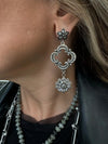 Class and Sass Clover Earrings - Silver - Image #4