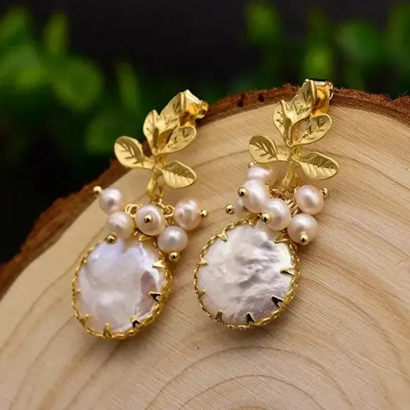 Blossom Pearl Earrings - Image #1