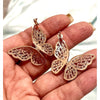 Papillon Rose Gold Earrings - Image #3