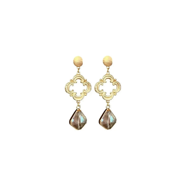 Clover Gold Earrings - Image #1