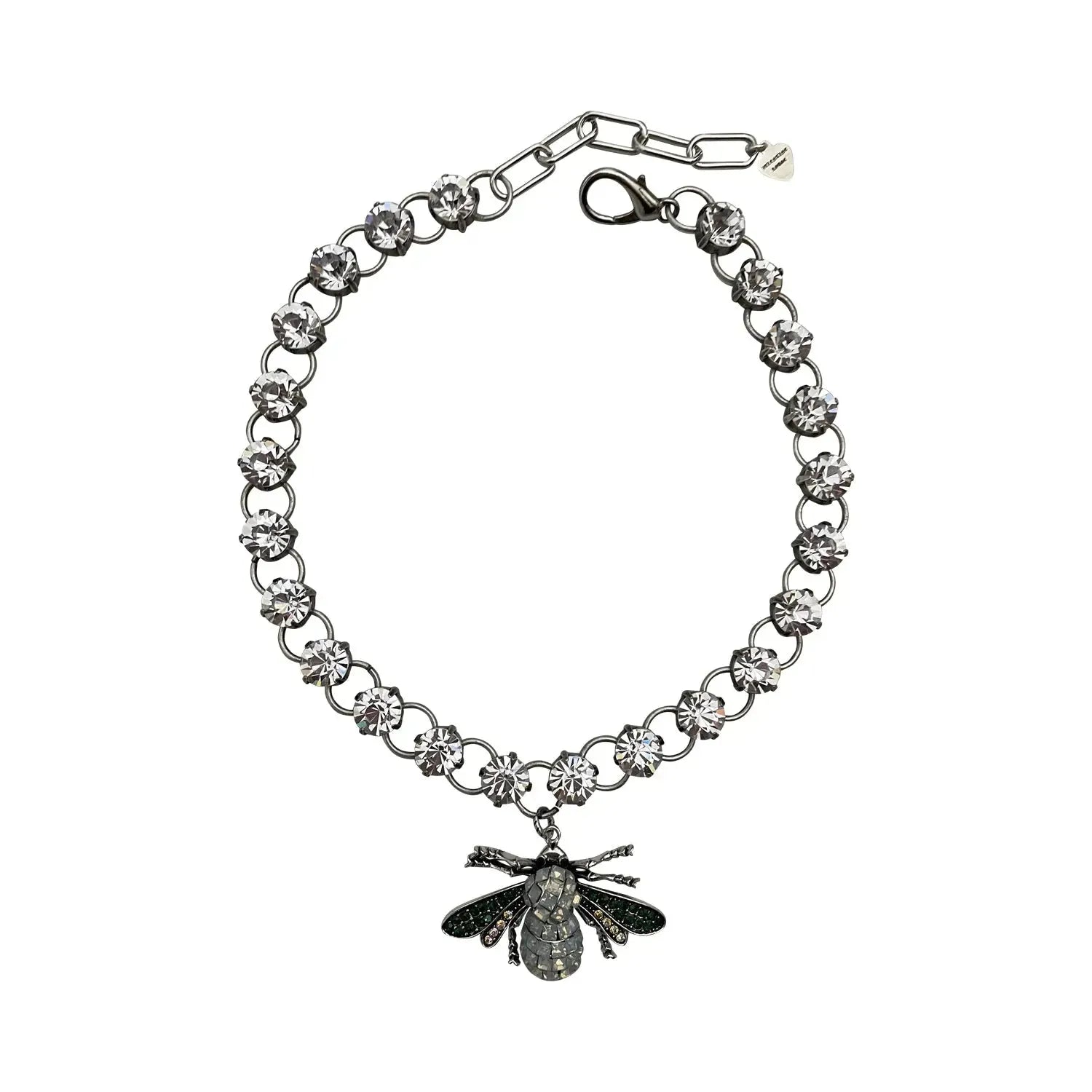 Queen Bequeen bee necklace - irredescente Swarovski Crystal Necklace - Irredescent - Image #1