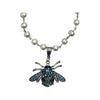 Swarovski Queen Bee Pearl Necklace - Blue - Image #2
