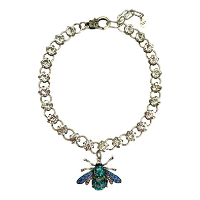 Queen Bee Necklace - Blue - Image #1
