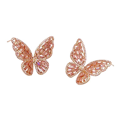Papillon Rose Gold Earrings - Image #1