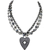 Celestial Heart Black Necklace - Image #1